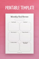 CSB: Monthly Goal Review Template