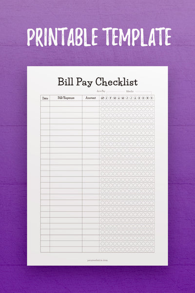 FP: Bill Pay Checklist Template