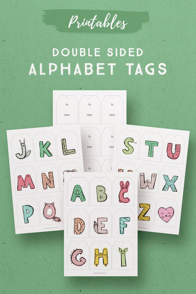 Alphabet Printable Gift Tags