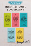 12 Inspirational Printable Bookmarks