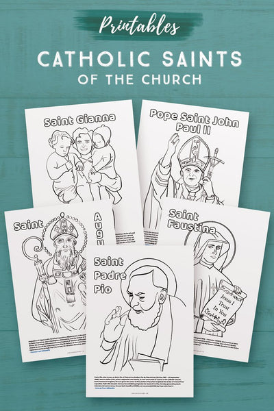 Catholic Saints Coloring Pages