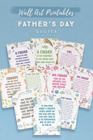 Whimsical Father's Day Quotes Wall Art
