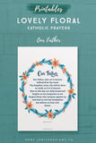 Lovely Floral Catholic Prayers