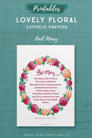 Lovely Floral Catholic Prayers