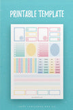 Macaroon Stickers Template