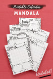 Undated Calendar: Mandala