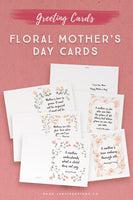 Floral Mother's Day Printable Cards*