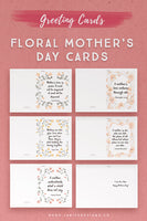 Floral Mother's Day Printable Cards*