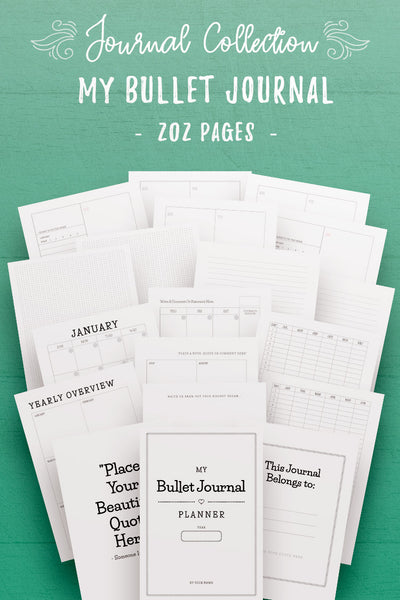 My Bullet Journal Planner Template Collection