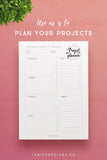 Project Planner Printable
