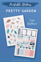 Pretty Garden Printable Stickers (188 Stickers)