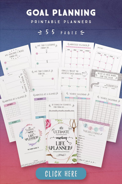 Goal Planning Printables (55 Pages)