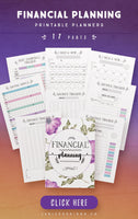 Financial Planning Printables (17 Pages)