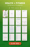 Health and Fitness Planner (16 Pages)