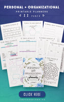 Personal And Organizational Planners (33 Pages)