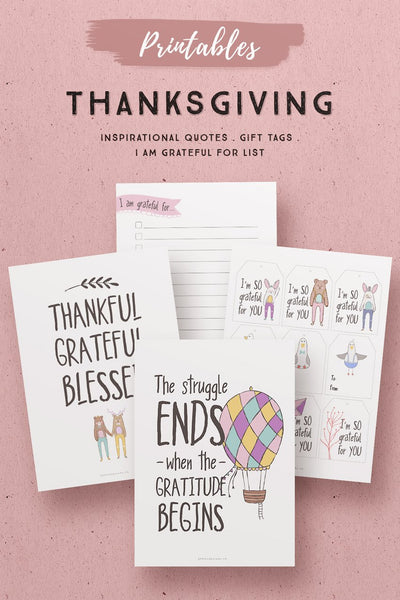 Whimsical Thanksgiving Printables*