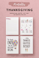 Whimsical Thanksgiving Printables*