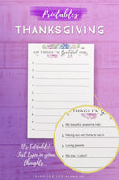 Thanksgiving Printables Set*