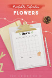 Undated Calendar: Autumn Flowers*