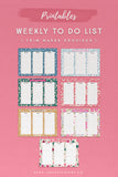 Weekly To Do List Printables